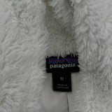 Patagonia Fleece Vest - Medium White Polyester