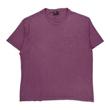 Polo By Ralph Lauren T-Shirt - Large Purple Cotton