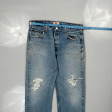 501 Levis Jeans - 32W 31L Blue Denim