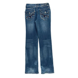 Zenim Boot Cut Jeans - 28W UK 6 Blue Cotton
