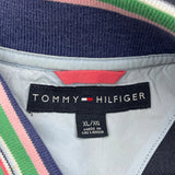 Tommy Hilfiger Striped Polo Shirt - XL Multicoloured Cotton
