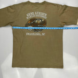 American Pride Harley Davidson Graphic Layered Long Sleeve T-Shirt - Medium Cream Cotton