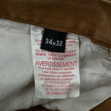 Unbranded Cargo Trousers - 34W 32L Brown Cotton