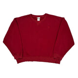Russell Athletic Sweatshirt - XL Red Cotton Blend