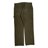 Dickies Carpenter Trousers - 35W 32L Green Cotton