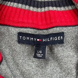Tommy Hilfiger 1/4 Zip - Large Gray Cotton