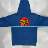 Skateboarding Santa Cruz Hoodie - Medium Blue Cotton