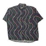 Kings Road Striped Short Sleeve Shirt - 2XL Multicoloured Polyester