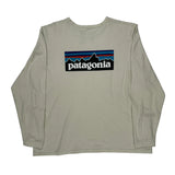 Patagonia Long Sleeve T-Shirt - 2XL Beige Cotton
