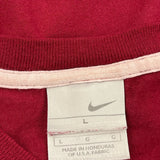 Nike T-Shirt - Large Red Cotton