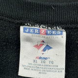 90S Blank Jerzees Sweatshirt - XL Black Cotton Blend