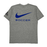 Kids Nike Real So Cal Soccer Club T-Shirt - Medium Gray Cotton