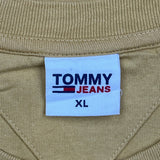 Coffee & Bakery Tommy Jeans Graphic T-Shirt - XL Yellow Cotton