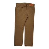 501 Levis Jeans - 36W 30L Brown Cotton