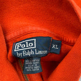 Vintage Polo By Ralph Lauren 1/4 Zip - XL Red Cotton