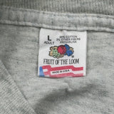 Classic Country 104 Kjq Fruit Of The Loom Single Stitch T-Shirt - Large Grey Cotton