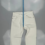 501 Levis Jeans - 32W 30L White Cotton