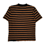 American Tradition Guess Striped T-Shirt - Medium Black Cotton