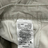 Carhartt Carpenter Shorts - 34W 10L Khaki Cotton Blend