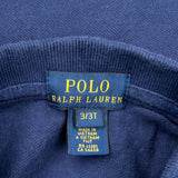 Age 3 Polo By Ralph Lauren Polo Shirt - 3XS Navy Cotton