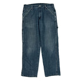 Wrangler Carpenter Jeans - 32W 30L Blue Cotton