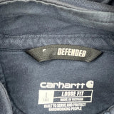 Defender Carhartt Hoodie - Large Navy Cotton