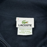 Lacoste 1/4 Zip - 2XL Navy Cotton