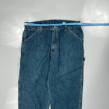 Unbranded Hip Hop Carpenter Jeans - 36W 32L Blue Cotton