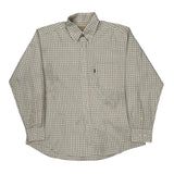 Light Tattersalls Barbour Checked Shirt - Large Cream Cotton
