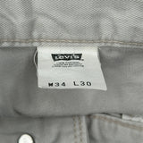 Levis Jeans - 32W 28L Beige Cotton