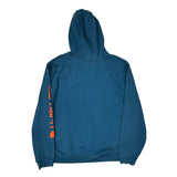 Original Fit Carhartt Spellout Hoodie - XL Blue Cotton
