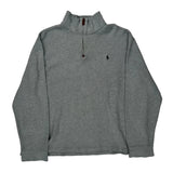 Polo By Ralph Lauren 1/4 Zip - XL Grey Cotton