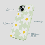 Sage Green Daisy iPhone 14 Plus Case