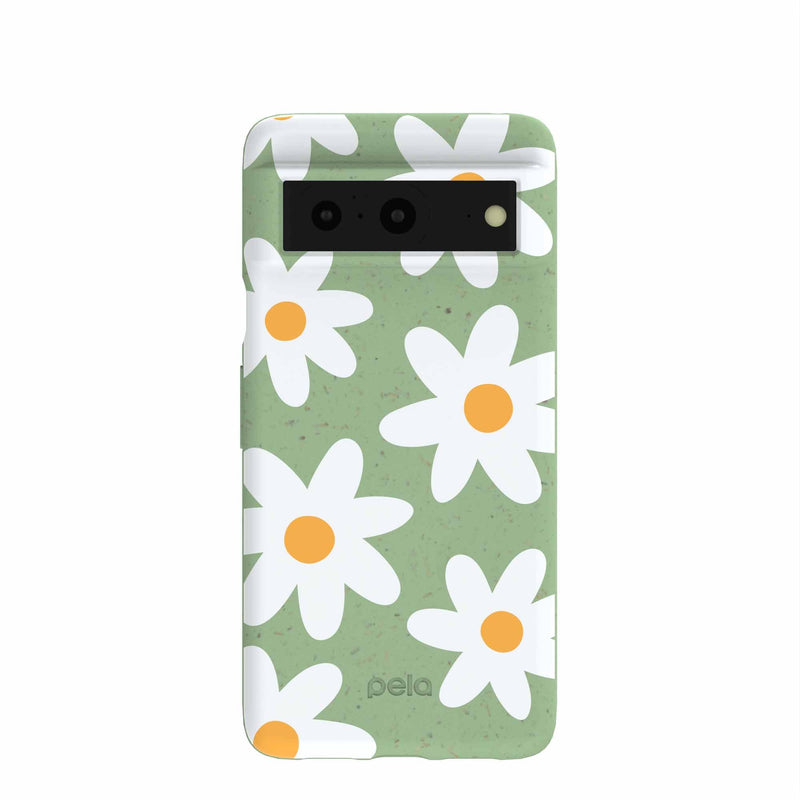 Sage Green Daisy Google Pixel 8 Case