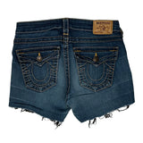 True Religion Denim Shorts - 29W US 4 Blue Cotton