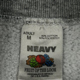 Blank Fruit Of The Loom Sweatshirt - Medium Grey Cotton Blend