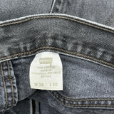 Levis Jeans - 36W 30L Black Cotton