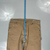 Wrangler Double Knee Carpenter Trousers - 36W 32L Beige Cotton