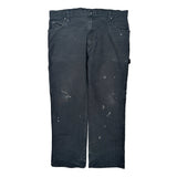 Dickies Carpenter Trousers - 38W 31L Black Cotton