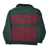 Stussy Collared Rugby Shirt - Small Burgundy Cotton