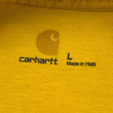 Carhartt T-Shirt - Large Yellow Cotton