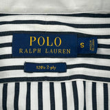 Polo By Ralph Lauren Striped Shirt - Small Black & White Cotton