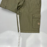 Chaps Denim Cargo Shorts - 34W 10L Green Cotton
