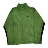 The North Face Fleece Jacket - 2XL Green Polyester