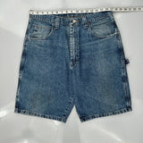 Wrangler Carpenter Shorts - 33W 10L Blue Cotton