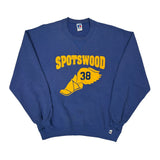 Spotswood 38 Russell Athletic College Sweatshirt - XL Blue Cotton