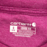 Carhartt T-Shirt - Small Purple Cotton