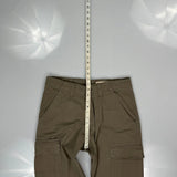 Wrangler Cargo Trousers - 30W 30L Brown Cotton