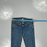True Religion Skinny Jeans - 28W UK 6 Blue Cotton