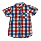 Age 6 Tommy Hilfiger Checked Short Sleeve Shirt - Small Multicoloured Cotton